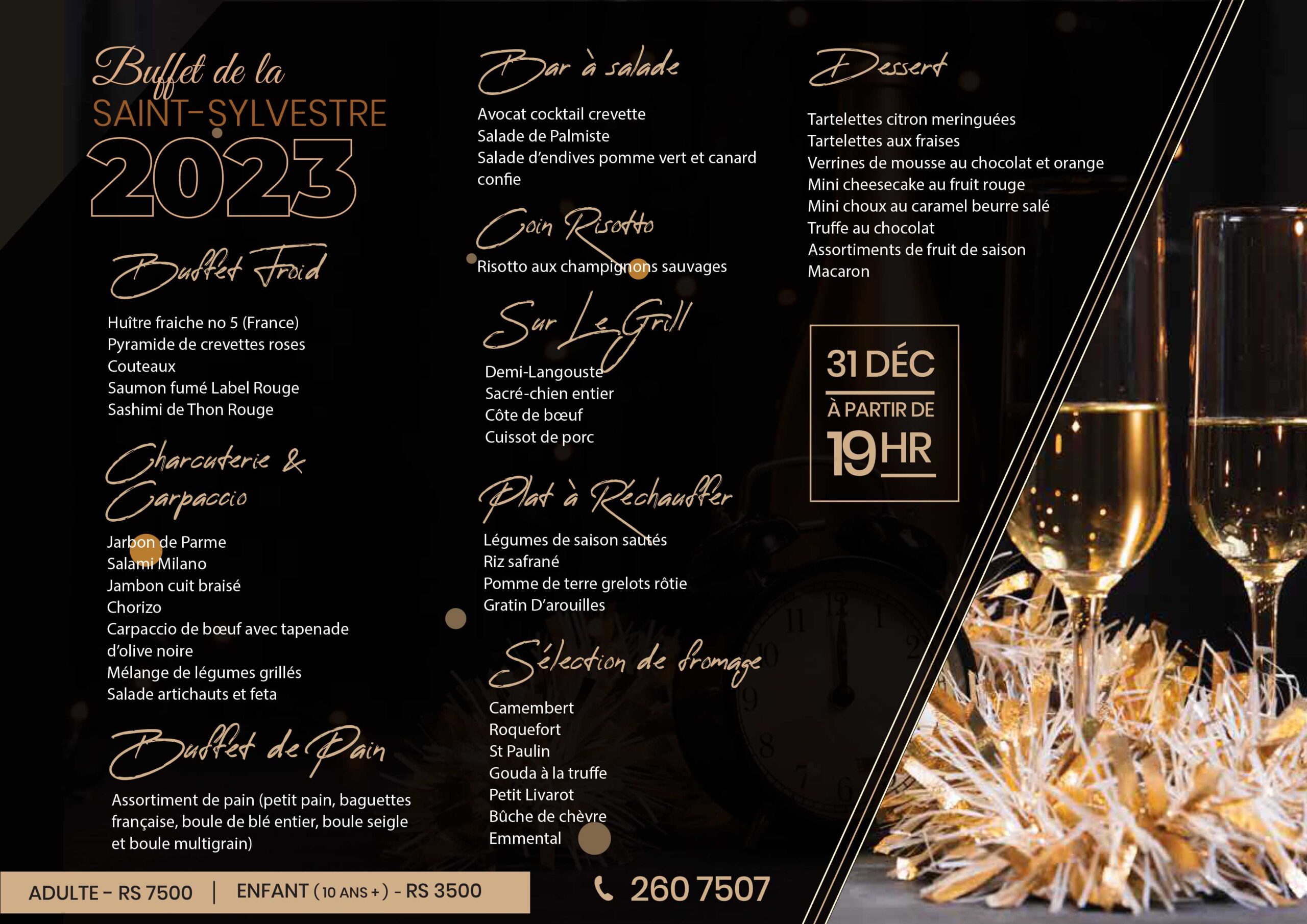 New year menu 2023